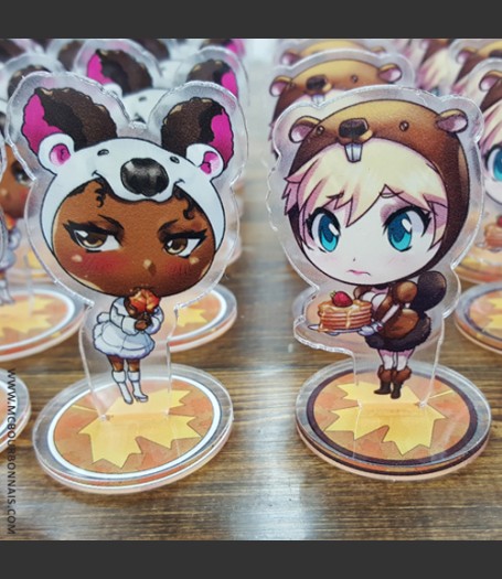 Maple Syrup Special Edition - MC Bourbonnais Original Character Standee - Aimsee & Keira Package