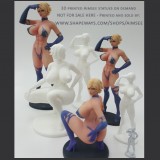 3D Printed Figurine on demand - MC Bourbonnais Original Character Aimsee on Shapeways