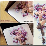 MC Bourbonnais Original Character Artwork - 8'' X 12'' Aimsee by Andr01d - Ink pattern printed on separate see-through acetate - Sold in a portfolio
