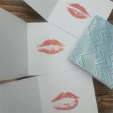 Kiss Card MC Bourbonnais - Bubblegum Pink Lipstick Kiss